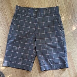 NikeGolf Gray Plaid Boy’s Shorts